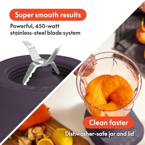 Plum purple flip and store blender — photo 4