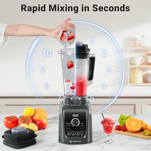 Grey professional blender with 68 oz jar — photo 5