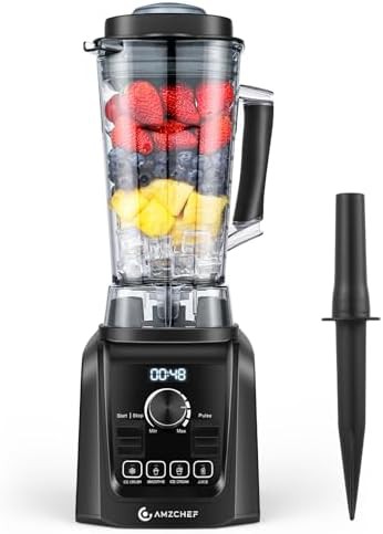 Black professional blender with variable speed control