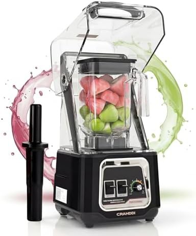 Professional black quiet blender 50 oz