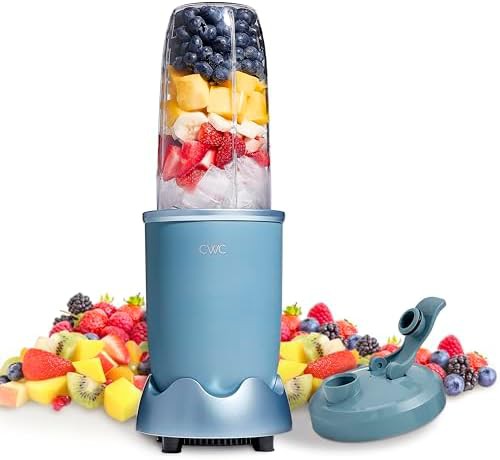 Slate blue personal power blender 24 oz