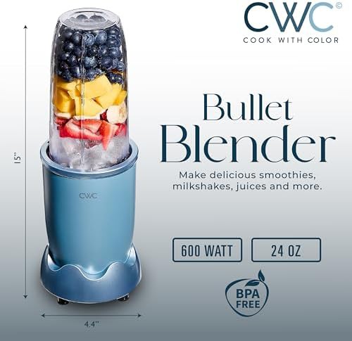 Slate blue personal power blender 24 oz — photo 3