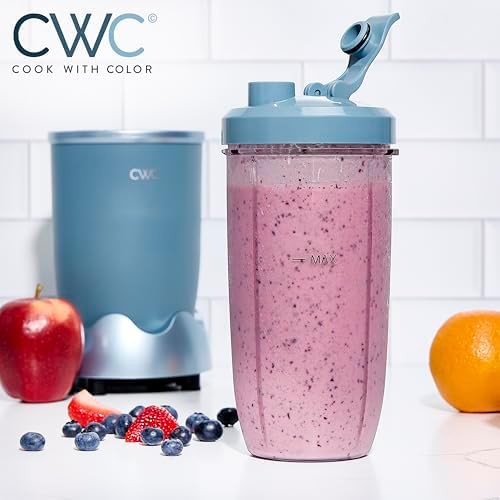 Slate blue personal power blender 24 oz — photo 4