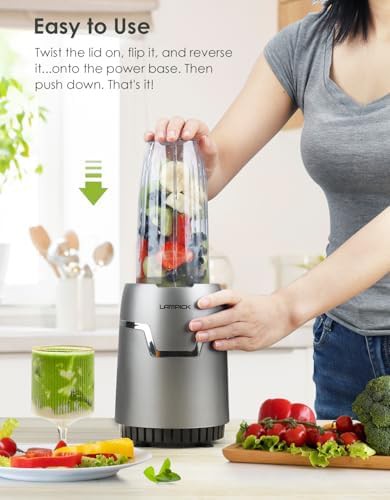 Stainless steel smoothie blender and grinder combo — photo 4