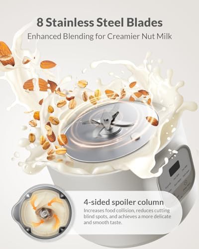 Compact white automatic nut milk maker — photo 4