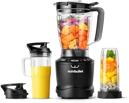 Matte black smartsense blender combo set