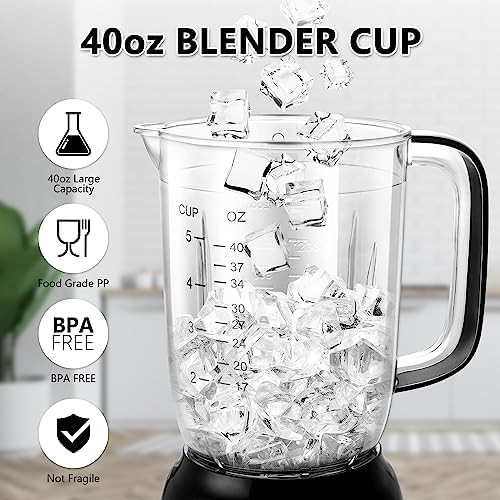 Bear smoothie countertop blender 40oz — photo 4
