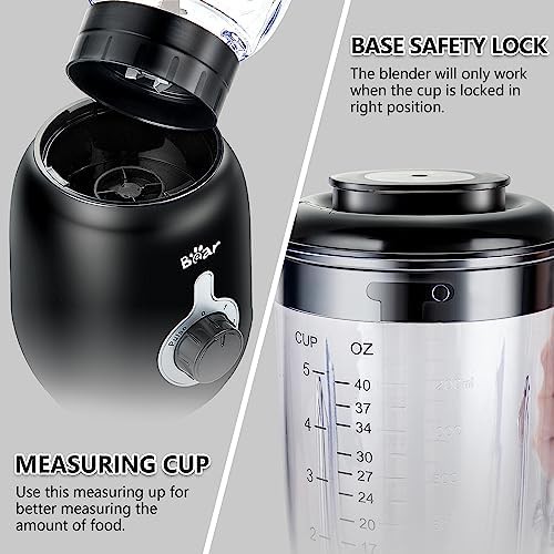 Bear smoothie countertop blender 40oz — photo 5