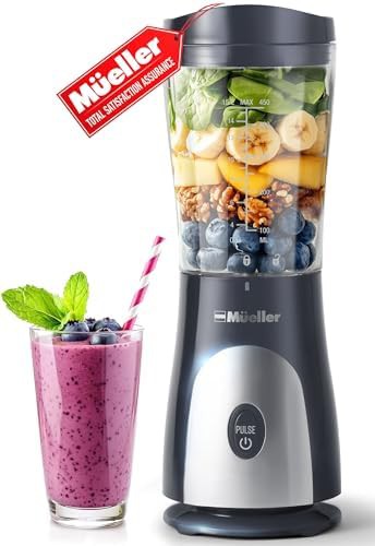Personal blender with stainless steel blades