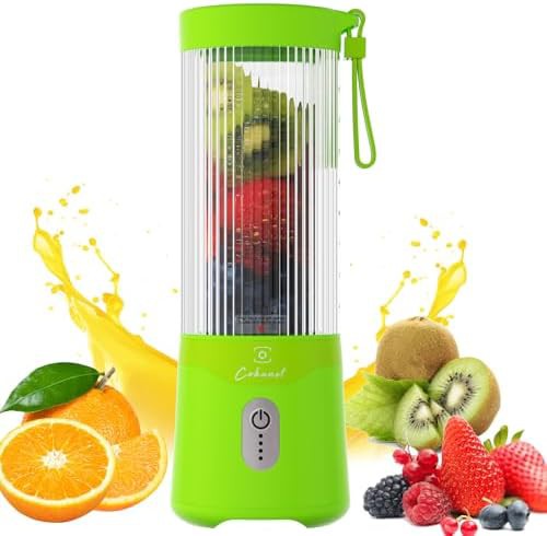 Lime green portable personal blender
