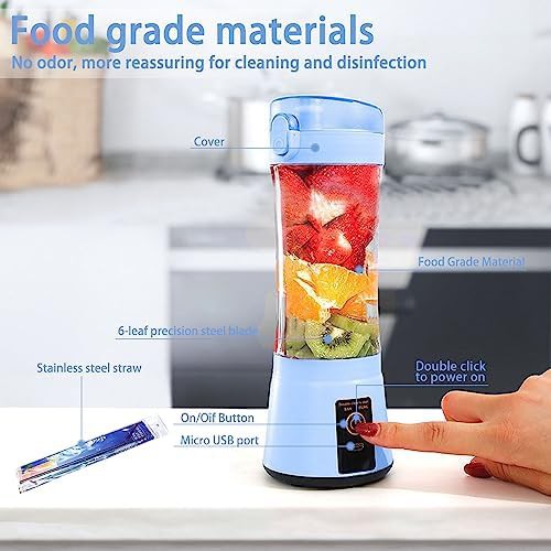 Portable mini rechargeable blender cup 13.5 oz — photo 3