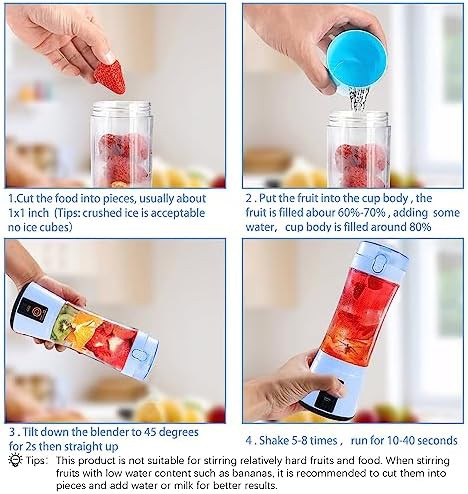 Portable mini rechargeable blender cup 13.5 oz — photo 5