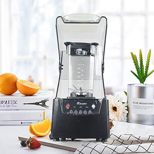 Large quiet smoothie machine with shield