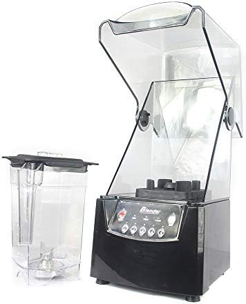 Commercial smoothie blender with sound enclosure