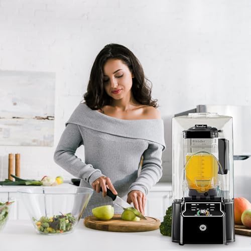 Stainless steel commercial blender with shield — photo 5