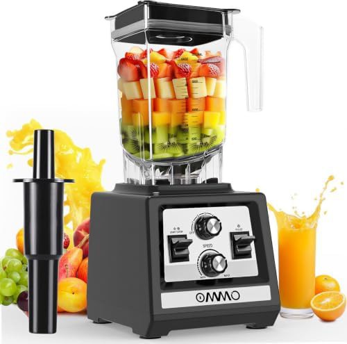 Black 1800W blender for ice crushing