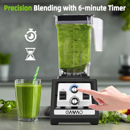 Black 1800W blender for ice crushing — photo 4
