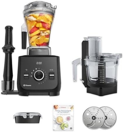 Black smartprep kitchen system with tamper