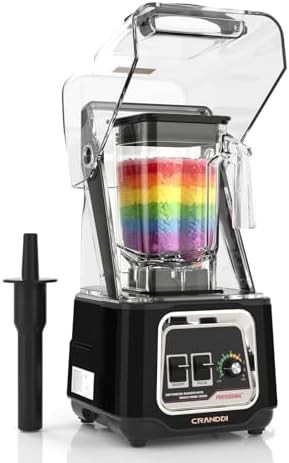 Black 52 oz blender with removable shield