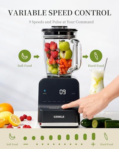 Professional glass jar blender in black — photo 4