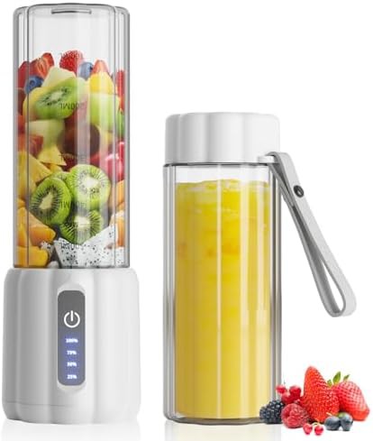 White USB C rechargeable juice mixer