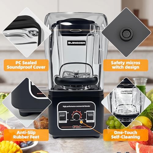 Commercial heavy duty restaurant blender with pulse — photo 4