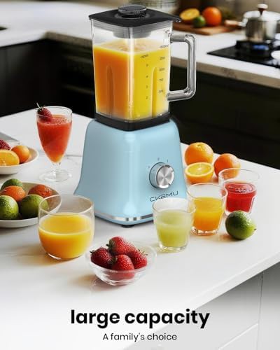 Blue professional blender with glass jar — photo 4