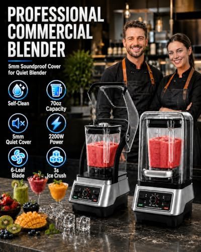 Professional stainless soundproof shield blender — photo 4