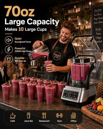 Professional stainless soundproof shield blender — photo 5