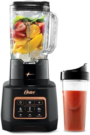 Titanium blade blender with glass jar