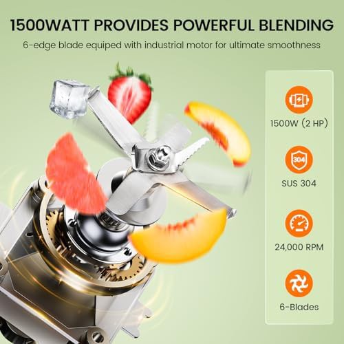 Compact commercial smoothie blender 80 oz — photo 4