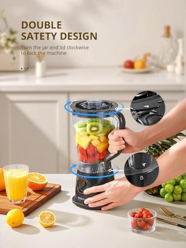 Large pitcher blender with dual safety locks — photo 5