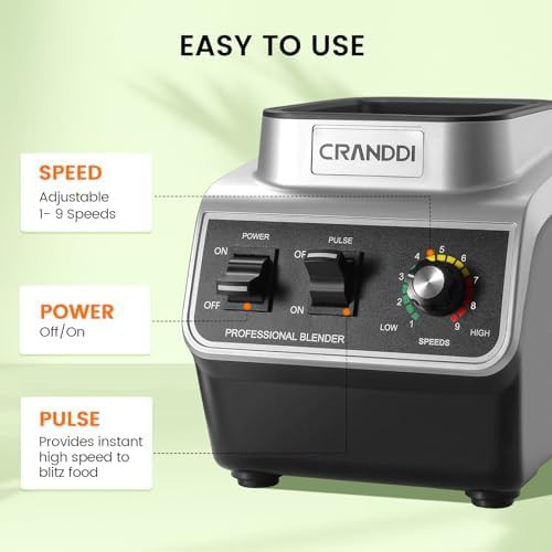 Professional black blender with manual tamper — photo 4