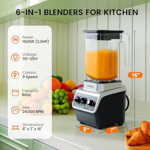 Professional black blender with manual tamper — photo 5