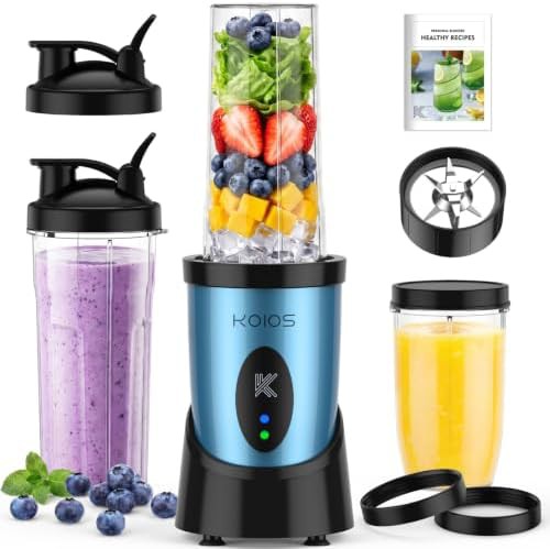 KOIOS personal kitchen blender with three cups