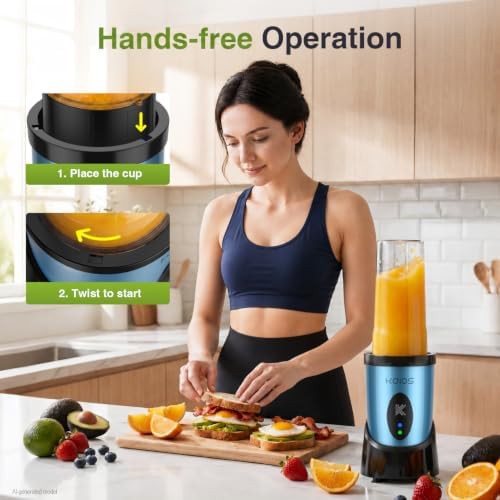 KOIOS personal kitchen blender with three cups — photo 5