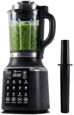 High speed glass blender with tamper