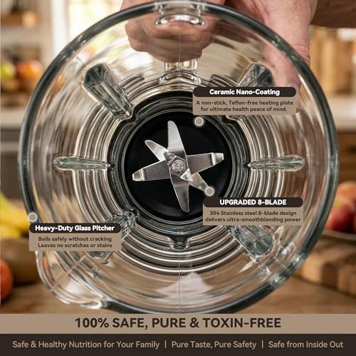 High speed glass blender with tamper — photo 5