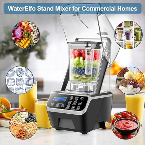 WaterElfo commercial brushless silver grey blender — photo 4