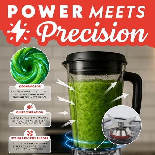 Black commercial blender with high speed motor — photo 4