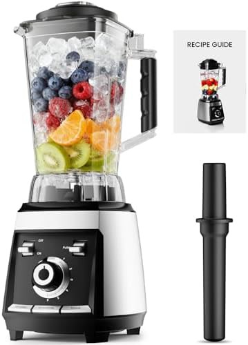 Silver eighteen hundred watt smoothie blender