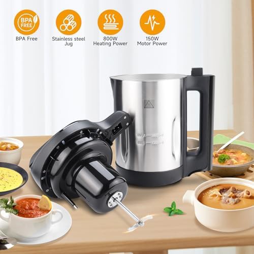 Stainless steel soup maker with chunky settings — photo 5