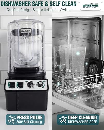 Quiet commercial blender with 80 oz capacity — photo 5