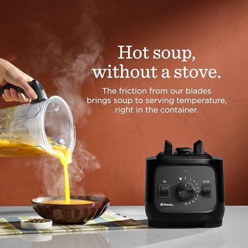 Professional black countertop blender with tamper — photo 5