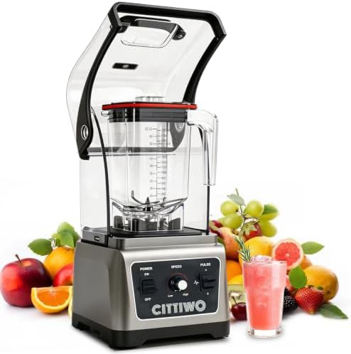 Professional smoothie blender with quiet shield