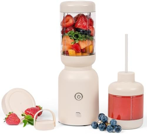Compact personal blender with to go cup