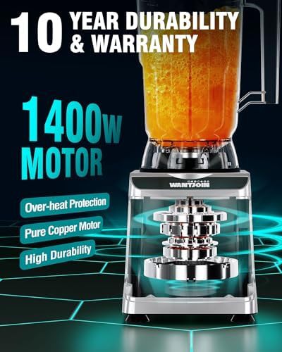 Heavy duty blender with 136 oz capacity — photo 5