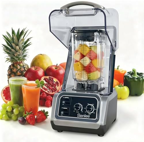 Commercial blender with extra large 80oz pitcher