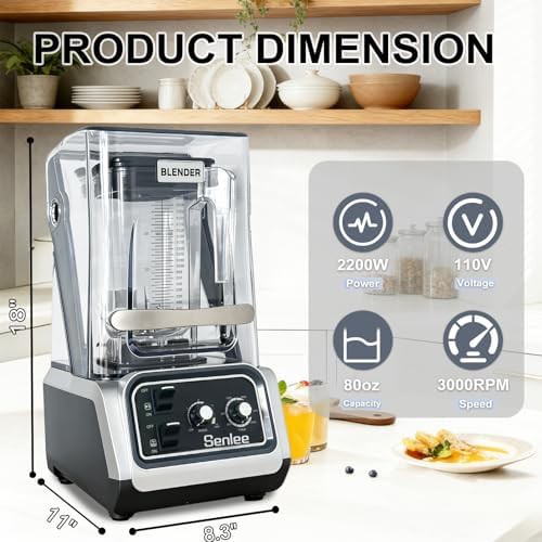 Commercial blender with extra large 80oz pitcher — photo 3