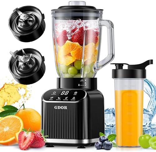Glass blender with five smart programs
